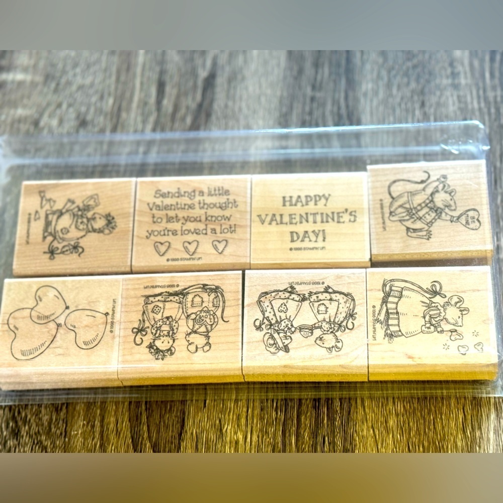 Stampin Up! 1998 Valentines Day kit, set of 8